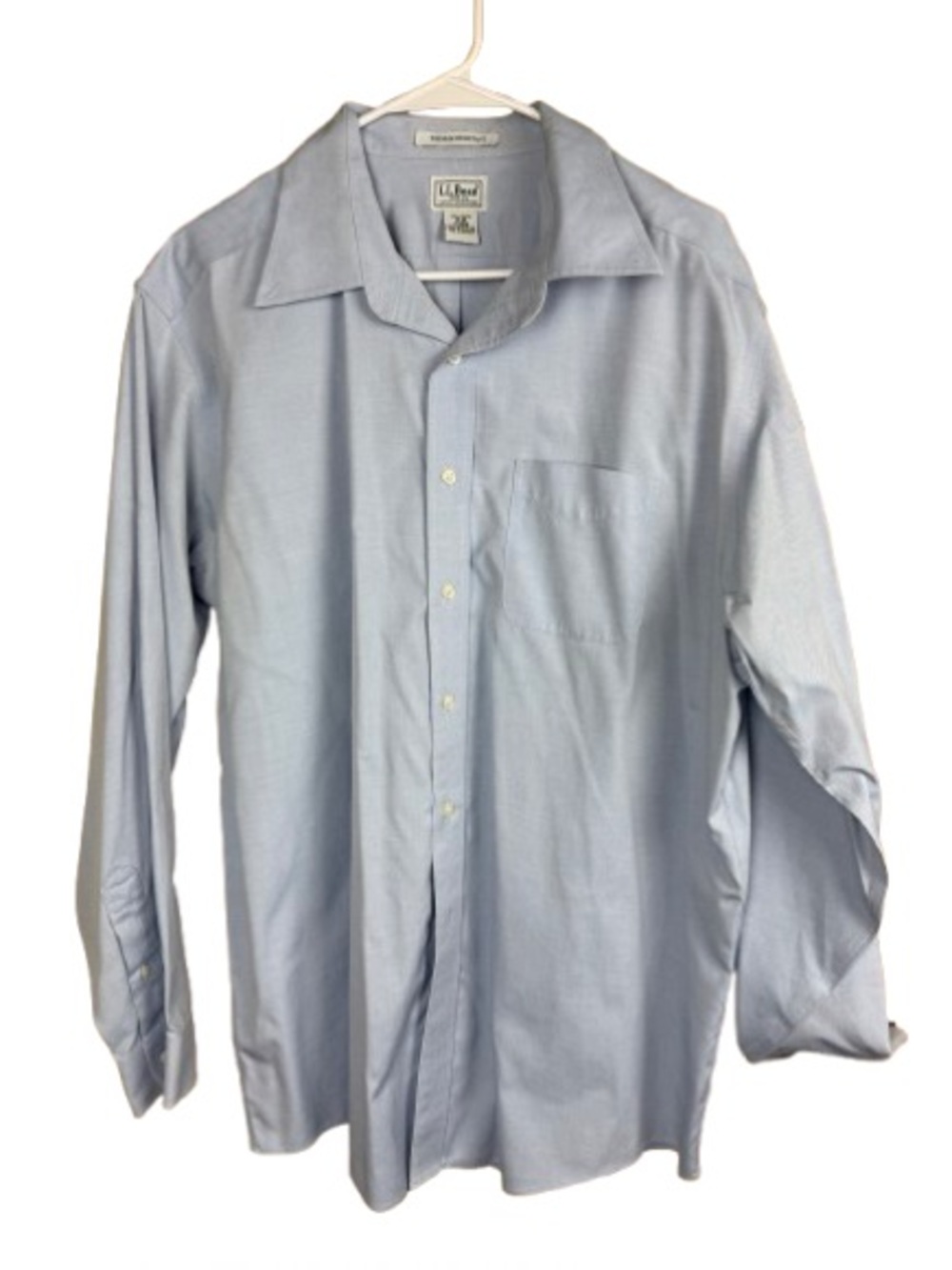 L.L. Bean Light Blue Long-Sleeve Dress Shirt